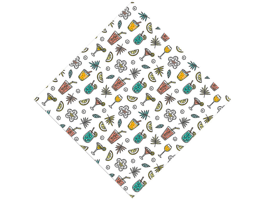 Tipsy Tropics Alcohol Vinyl Wrap Pattern