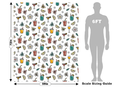 Tipsy Tropics Alcohol Vehicle Wrap Scale~Rwraps Series 914 Tipsy Tropics Alcohol Measurements~1