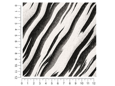 tipsy zebra animal print 1ft x 1ft Craft Sheets