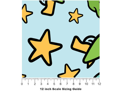 To Your Leader Science Fiction Vinyl Film Pattern Size 12 inch Scale~Rwraps To Your Leader Science Fiction Sizing Chart~2