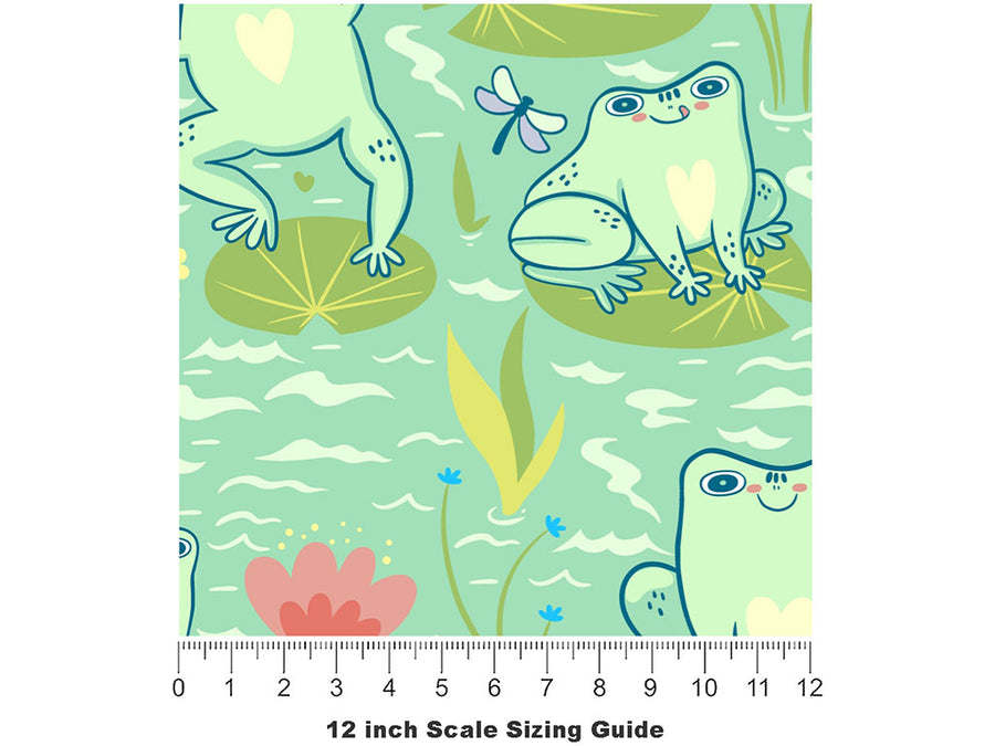 Toadstool Living Marine Life Vinyl Film Pattern Size 12 inch Scale~Rwraps Toadstool Living Marine Life Sizing Chart~2