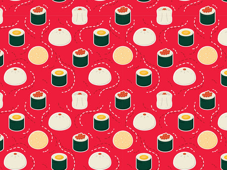 Tobiko Buns Food Vinyl Wrap Pattern~Rwraps Series 914 Digitally Printed Vinyl Wrap~0
