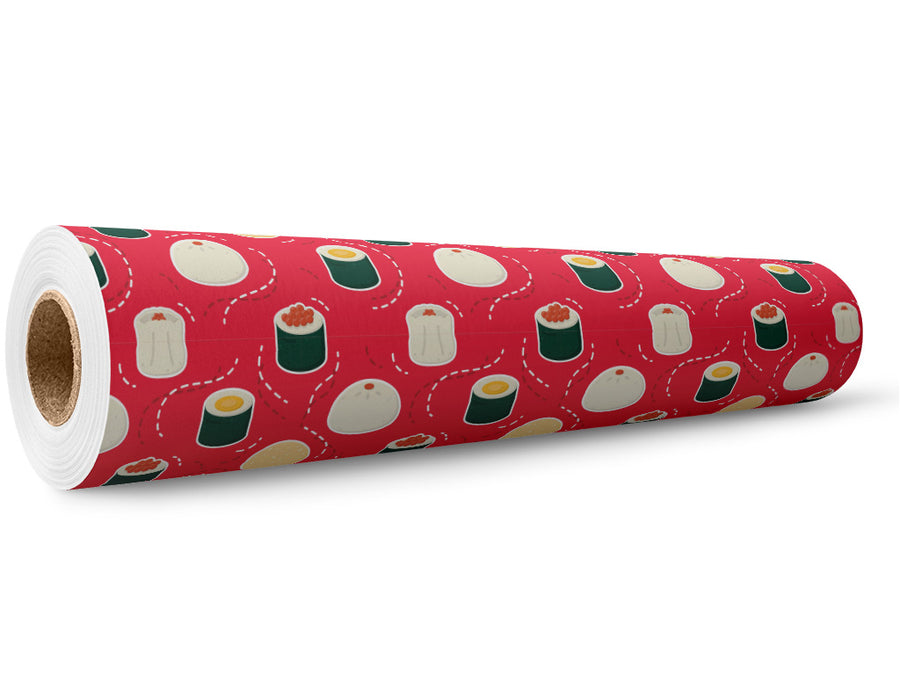 Tobiko Buns Food Wrap Film Wholesale Roll~Rwraps Series 914 Digitally Printed Vinyl Roll~5