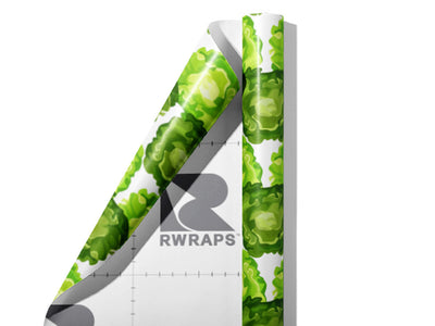 Tom Thumb Butterhead Vegetable Wrap Film Sheets~Rwraps Series 914 Tom Thumb Butterhead Vegetable Scrolled Sheet~3