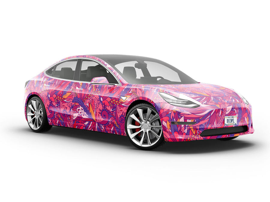 Tomorrows Lies Floral Vehicle Vinyl Wrap