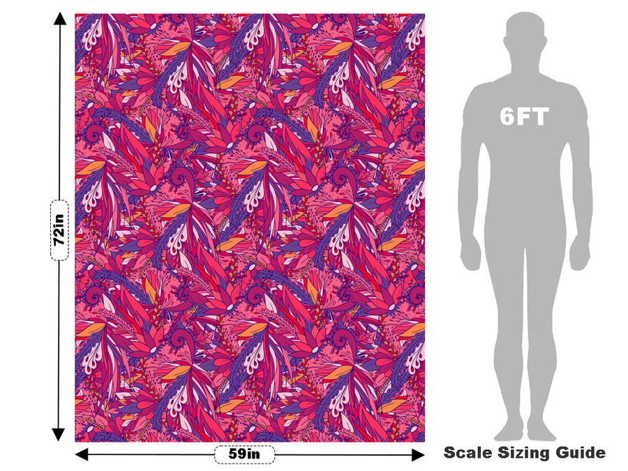 Tomorrows Lies Floral Vehicle Wrap Scale~Rwraps Series 914 Tomorrows Lies Floral Measurements~1
