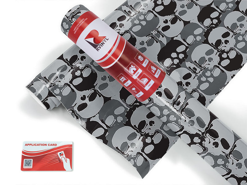 top down skull and bones Craft Vinyl Roll
