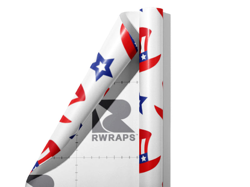 Top Hat Americana Wrap Film Sheets~Rwraps Series 914 Top Hat Americana Scrolled Sheet~4