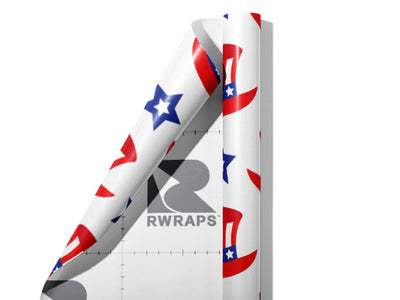Top Hat Americana Wrap Film Sheets~Rwraps Series 914 Top Hat Americana Scrolled Sheet~4