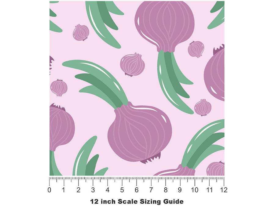 Torpedo Red Vegetable Vinyl Film Pattern Size 12 inch Scale~Rwraps Torpedo Red Vegetable Sizing Chart~2