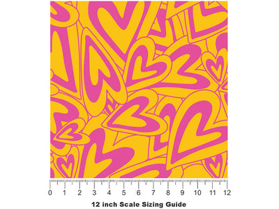 Total Crush Heart Vinyl Film Pattern Size 12 inch Scale~Rwraps Total Crush Heart Sizing Chart~2