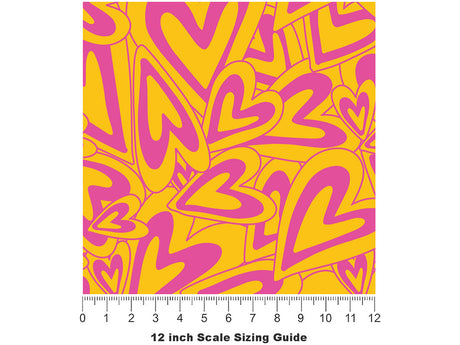 Total Crush Heart Vinyl Film Pattern Size 12 inch Scale~Rwraps Total Crush Heart Sizing Chart~2