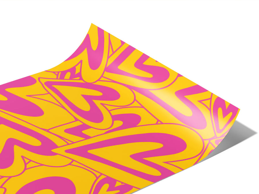 Total Crush Heart Vinyl Wraps~Rwraps Series 914 Digitally Printed Vinyl Wrap~0