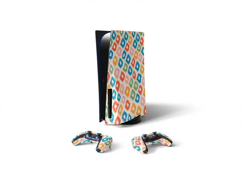 total excitement abstract geometric Sony PS5 DIY Skin