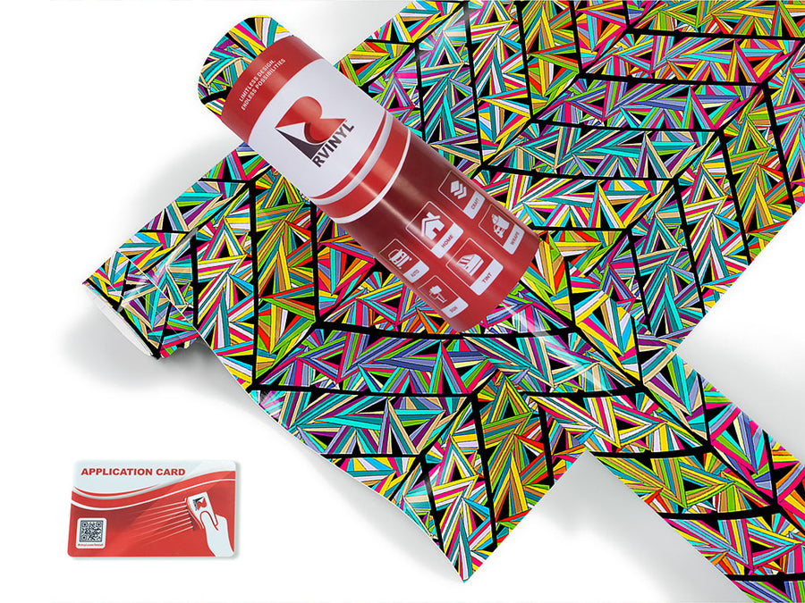 total trapezoid mosaic Craft Vinyl Roll