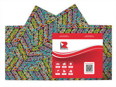 total trapezoid mosaic Craft Vinyl Sheet Pack