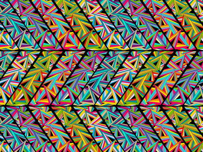 Total Trapezoid Mosaic Vinyl Wrap Pattern~Rwraps Series 914 Digitally Printed Vinyl Wrap~0