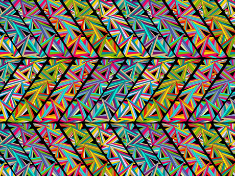 Total Trapezoid Mosaic Vinyl Wrap Pattern~Rwraps Series 914 Digitally Printed Vinyl Wrap~0