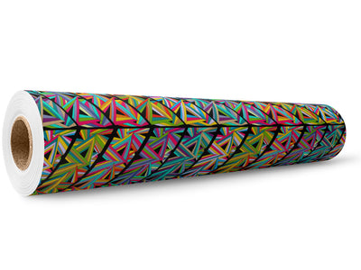 Total Trapezoid Mosaic Wrap Film Wholesale Roll~Rwraps Series 914 Digitally Printed Vinyl Roll~5