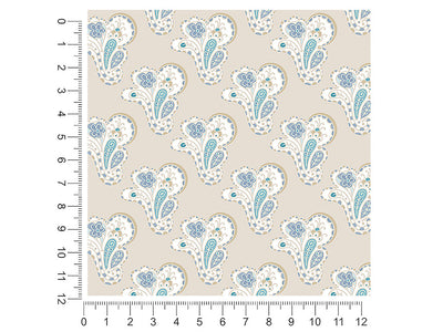 total whiteout paisley 1ft x 1ft Craft Sheets