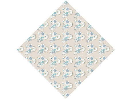 Total Whiteout Paisley Vinyl Wrap Pattern
