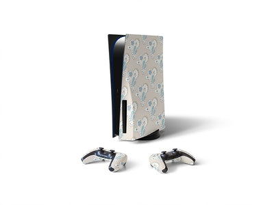 total whiteout paisley Sony PS5 DIY Skin