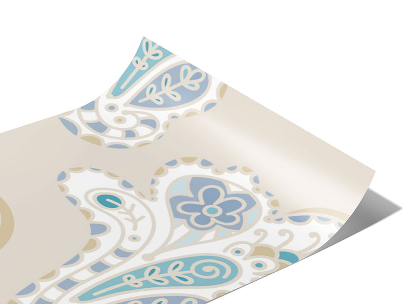 Total Whiteout Paisley Vinyl Wraps~Rwraps Series 914 Digitally Printed Vinyl Wrap~0