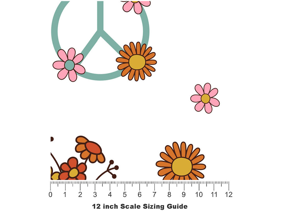 Totally Groovy Sport Vinyl Film Pattern Size 12 inch Scale~Rwraps Totally Groovy Sport Sizing Chart~2