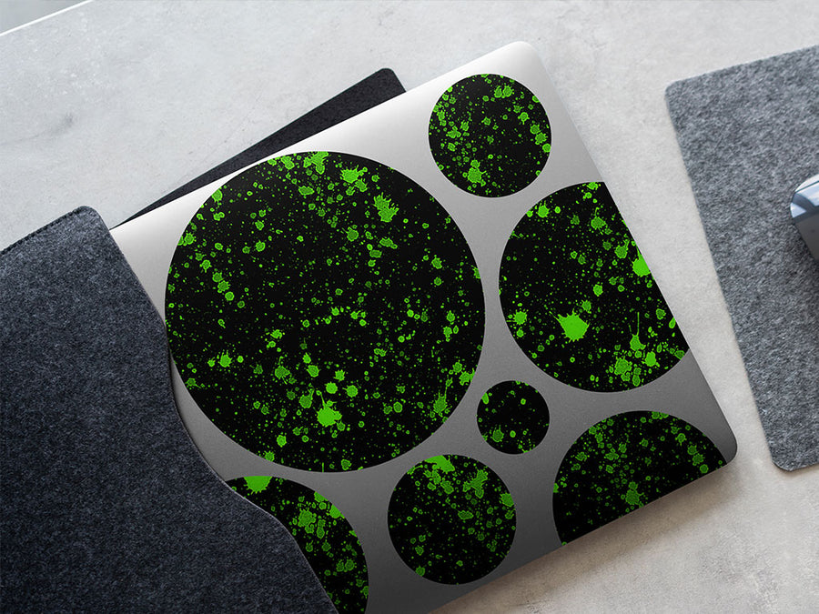 totally toxic paint splatter DIY Laptop Stickers