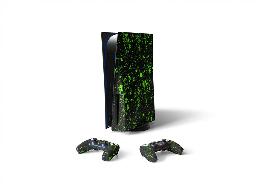 totally toxic paint splatter Sony PS5 DIY Skin