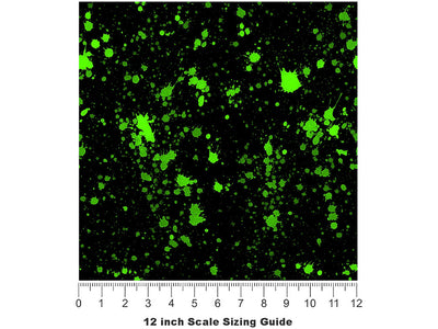 Totally Toxic Paint Splatter Vinyl Film Pattern Size 12 inch Scale~Rwraps Totally Toxic Paint Splatter Sizing Chart~2