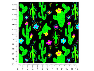 totally trippy cactus 1ft x 1ft Craft Sheets