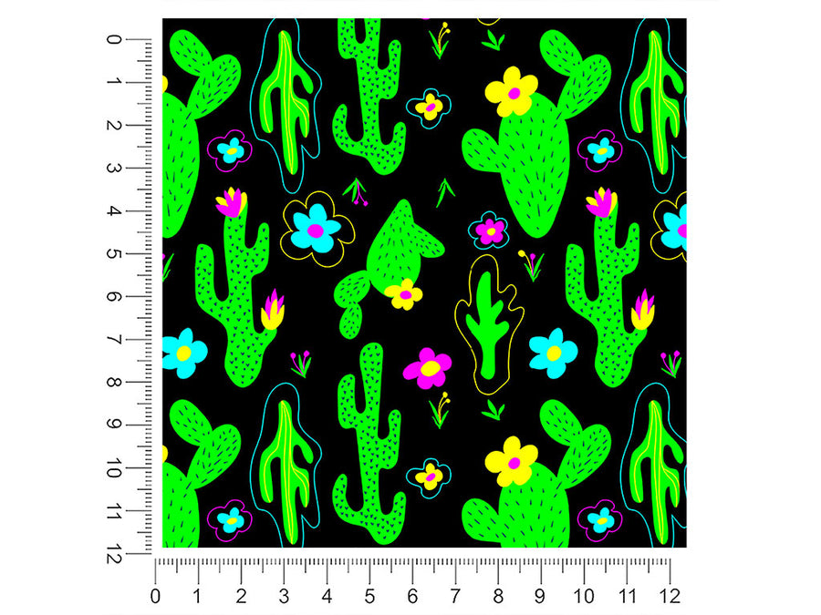 totally trippy cactus 1ft x 1ft Craft Sheets
