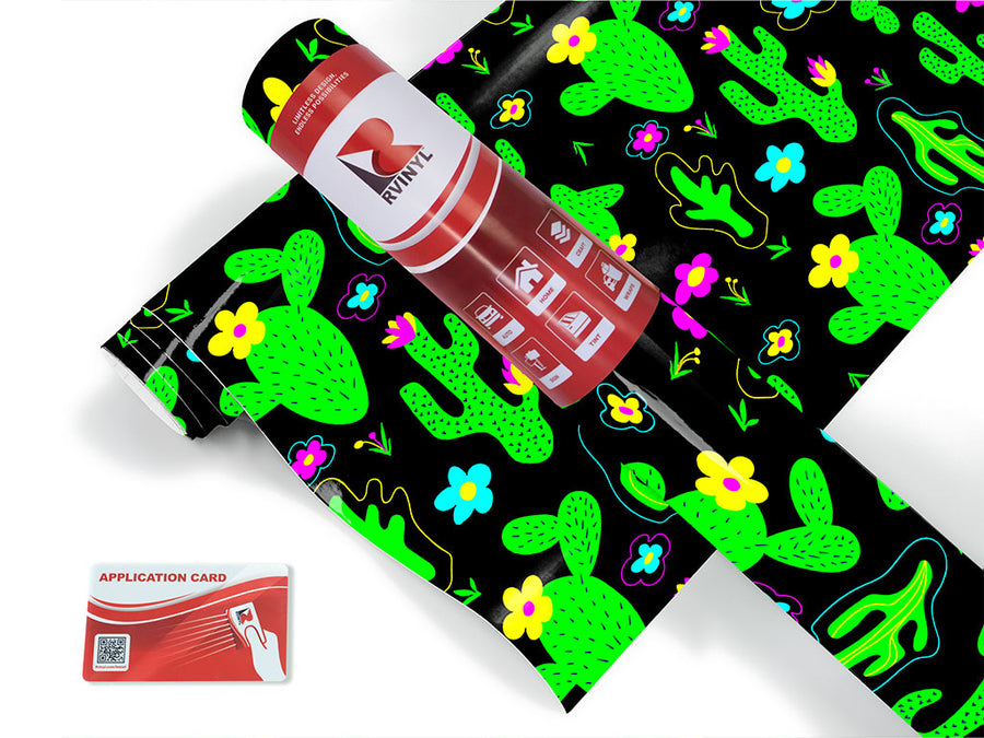 totally trippy cactus Craft Vinyl Roll