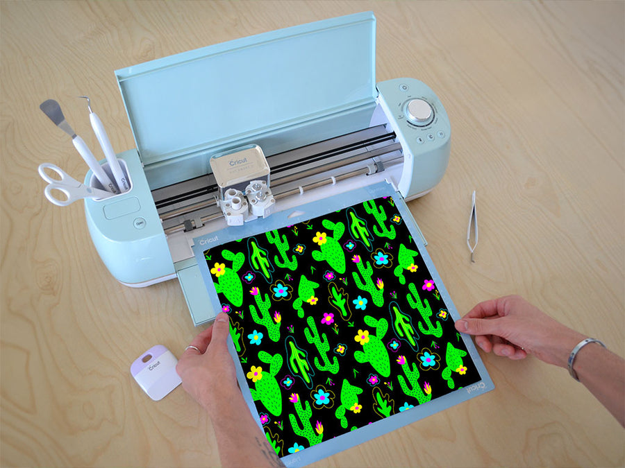 totally trippy cactus Cricut Compatible Vinyl