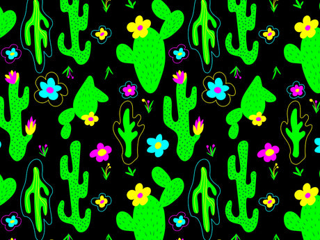 Totally Trippy Cacti Vinyl Wrap Pattern~Rwraps Series 914 Digitally Printed Vinyl Wrap~0