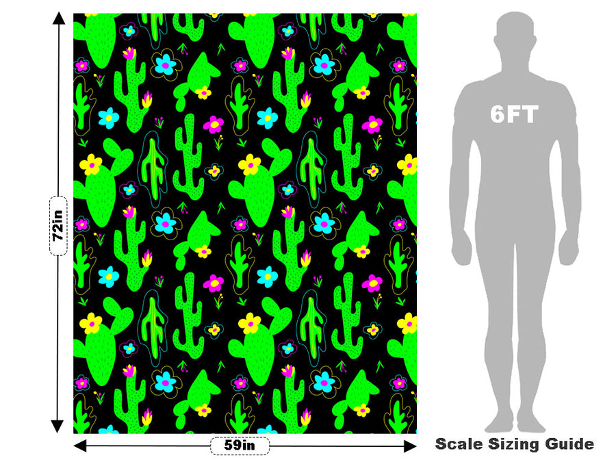 Totally Trippy Cacti Vehicle Wrap Scale~Rwraps Series 914 Totally Trippy Cacti Measurements~1