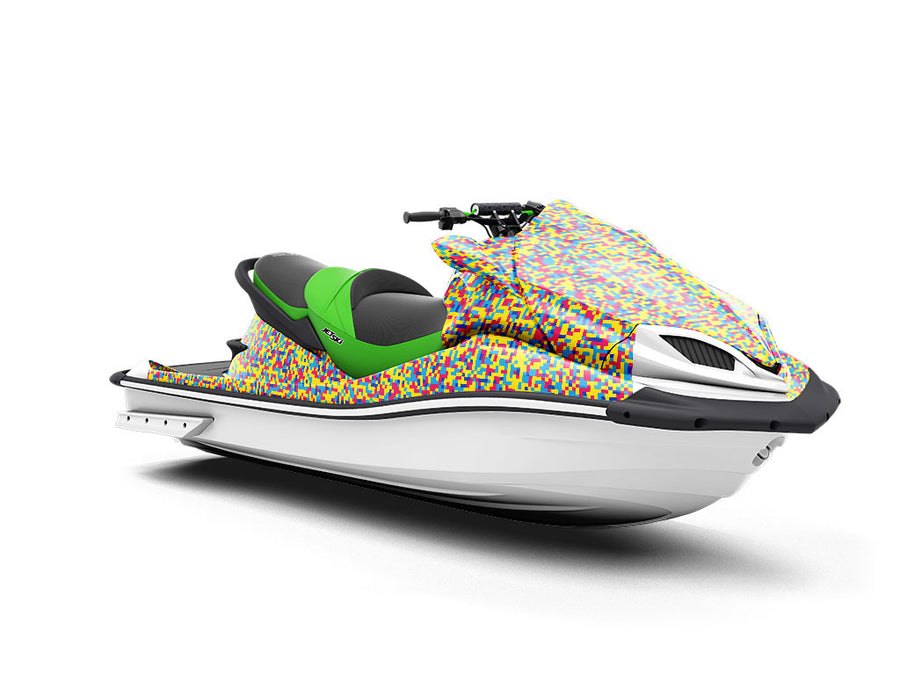 Totally Unmellow Pixel Jet Ski Vinyl Customized Wrap