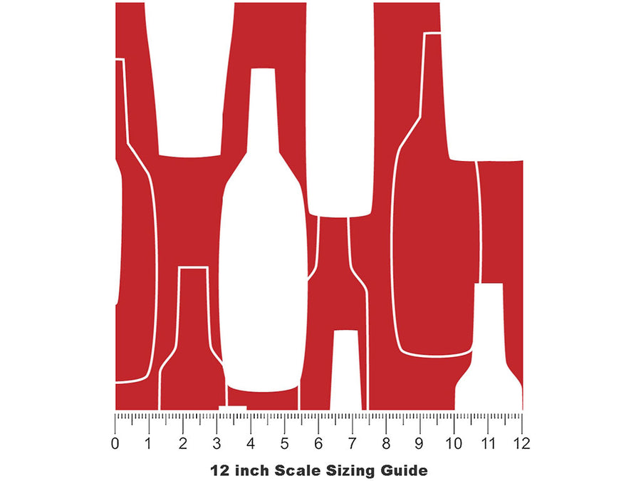Totally Zin-ful Alcohol Vinyl Film Pattern Size 12 inch Scale~Rwraps Totally Zin-ful Alcohol Sizing Chart~2