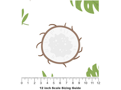 Tough Shell Fruit Vinyl Film Pattern Size 12 inch Scale~Rwraps Tough Shell Fruit Sizing Chart~2