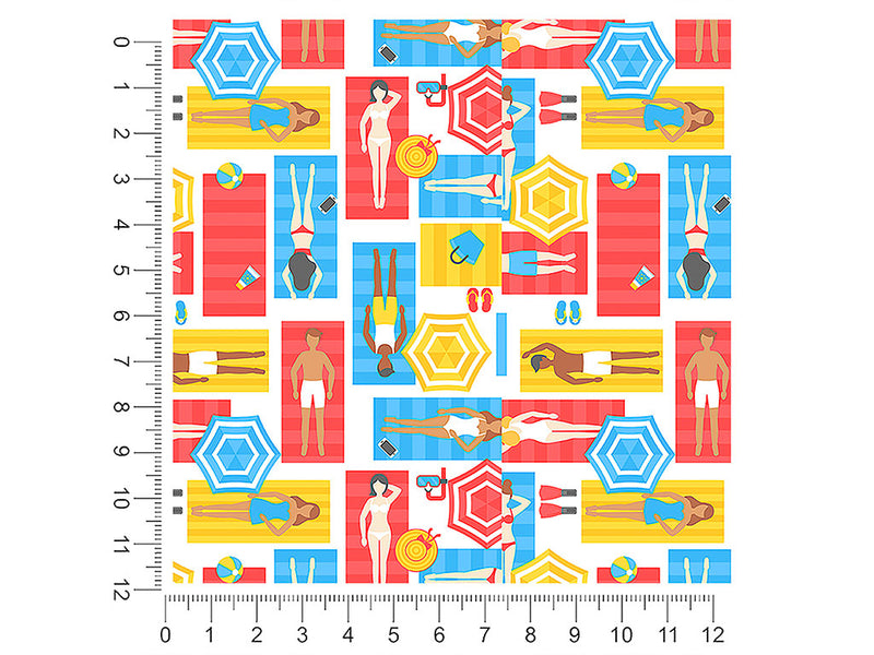 towel tetris summertime 1ft x 1ft Craft Sheets