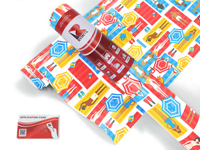 towel tetris summertime Craft Vinyl Roll