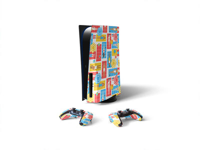 towel tetris summertime Sony PS5 DIY Skin