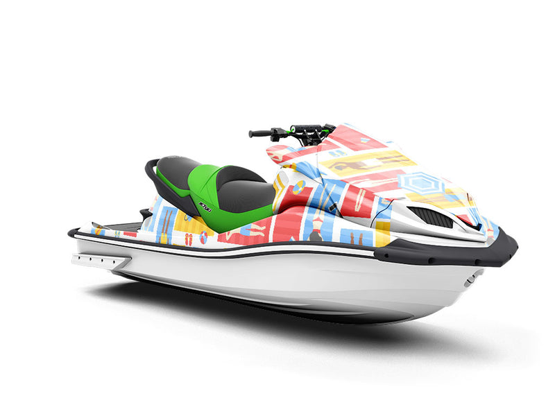 Towel Tetris Summertime Jet Ski Vinyl Customized Wrap