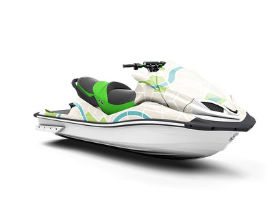 Town Map Mosaic Jet Ski Vinyl Customized Wrap