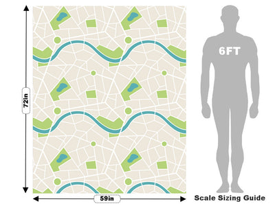 Town Map Mosaic Vehicle Wrap Scale~Rwraps Series 914 Town Map Mosaic Measurements~1