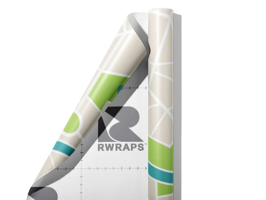 Town Map Mosaic Wrap Film Sheets~Rwraps Series 914 Town Map Mosaic Scrolled Sheet~3