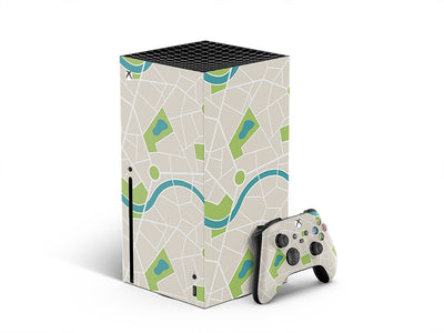 town map mosaic XBOX DIY Decal