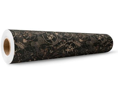 Toxic Brown Graffiti Wrap Film Wholesale Roll~Rwraps Series 914 Digitally Printed Vinyl Roll~5