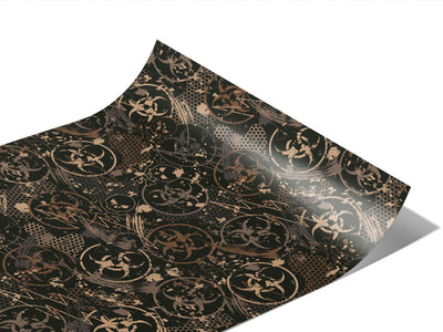 Toxic Brown Graffiti Vinyl Wraps~Rwraps Series 914 Digitally Printed Vinyl Wrap~1